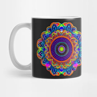 trippy strange flower colorfull strange pattern Mug